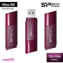 Silicon Power Ultima U06 Flashdisk USB2.0 - 16GB-64GB Purple