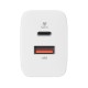 Silicon Power Wall Charger QM10CW + LK20CL1M Kabel Type-C 1m - White