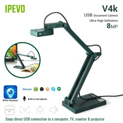 IPEVO V4K Ultra High Definition USB Document Camera - Green