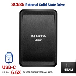 ADATA SC685 SSD Eksternal USB Type-C - 1TB Hitam