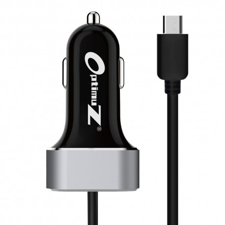 OptimuZ QC-B133A Car Charger 1 Port + Type-C Cable Quick Charge 3.0 - Black