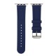 OptimuZ Sport Dual Tone Watch Band Strap Silicone for Apple Watch - 38mm Navy-green