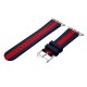 OptimuZ Sport Dual Tone Watch Band Strap Silicone for Apple Watch - 42mm Navy-red