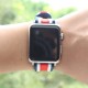 OptimuZ Sport Dual Tone Watch Band Strap Silicone for Apple Watch - 42mm Navy-red-white