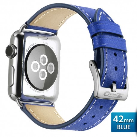 OptimuZ Premium Genuine Italy Leather Watch Band Strap for Apple Watch