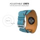 OptimuZ Premium Leather Cuff Bracelets Watch Band Strap for Apple Watch