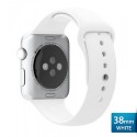 OptimuZ Premium Sport Silica Watch Band Strap for Apple Watch - 38mm White