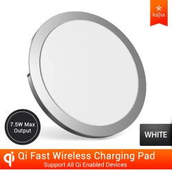 Kajsa W6 Qi Fast Wireless Charger - White