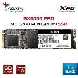 ADATA XPG SX6000PNP PRO 1TB - PCIe Gen3x4 M.2 2280 SSD - Solid State Drive