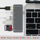 Kajsa HUB USB Tipe-C NET 6 in 1 – Grey