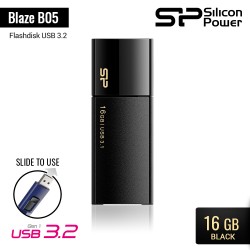 Silicon Power Blaze B05 Flashdisk USB3.2 - 16GB Black