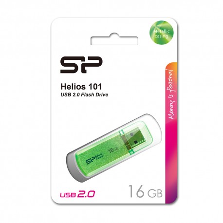 Silicon Power Helios 101 Flashdisk USB2.0 - 16GB Green