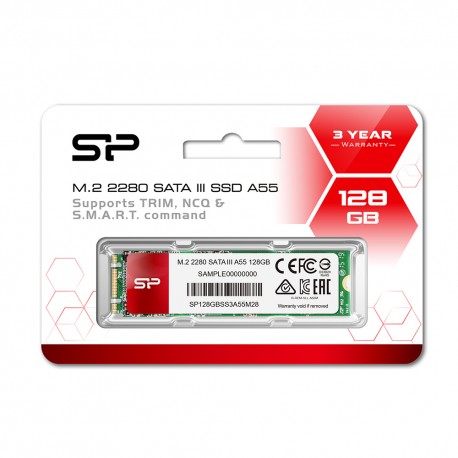 Silicon Power A55 SSD M.22280 SATA III 3D - 128GB
