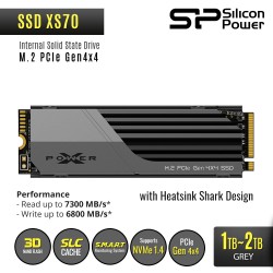 Silicon Power XS70 SSD M.2 2280 PCIe Gen4x4 NVMe1.4 - 1TB