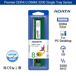 ADATA Premier DDR4 3200 U-DIMM RAM PC Desktop - 8GB Hijau